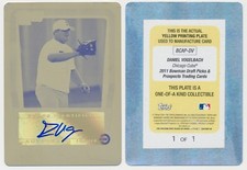 2011 Bowman Chrome Yellow Printing Plate DANIEL VOGELBACH Autograph - 1/1 - HOT!