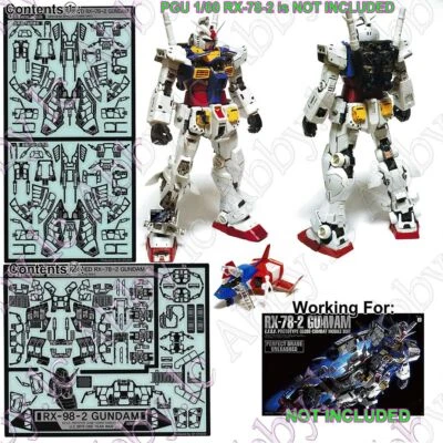 for PG 1/60 RX-78-2 2.0 Unleashed PGU Detail up Add-on Parts Photo-Etched Sheet  - Image 1 of 4