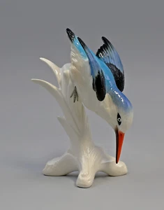 9959233 Porcelain Figurine SENEGAL- Kingfisher Plunger Bird Ens H16cm - Picture 1 of 3