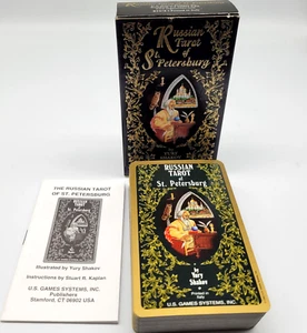 Russian Tarot of St. Petersburg by Yury Shakov 78 Cards Deck With Instructions - Picture 1 of 16