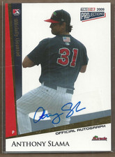 2009 TRISTAR PROjections Autographs Yellow #257 Anthony Slama 20/25 Auto