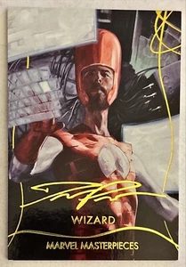 2020 Upper Deck Marvel Masterpieces Level 2 Gold Foil Signature Wizard #42 - Bild 1 von 2