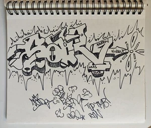 SAR TMB Sketch 2018 30x23cm COPE2/QUIK/TAKI183/GHOST/LAKES/DAZE/FUTURA2000/SONIC - Picture 1 of 5