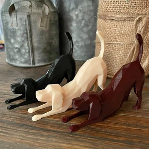 Labrador Retriever Figurine , Dog Figurine, Black lab Figurine, Black Labrador - Picture 1 of 5