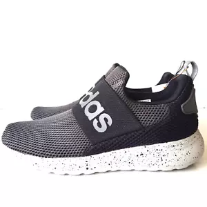 adidas Men shoes Size 7 Lite Racer Grey/Black Mesh Running Shoes Cloudfoam E - Picture 1 of 6