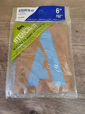 Graphic Products 3340 Stencil-It Juego de letras reutilizables-6" Foto 1 de 4