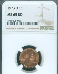 1973 D Lincoln Cent MS65 RD MAC Quality - Picture 1 of 2