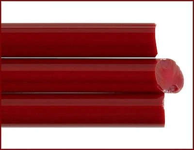 Dunkelstes Rot (4/5mm) Spezial Glasstäbe z. Perlenmachen - Effetre S438