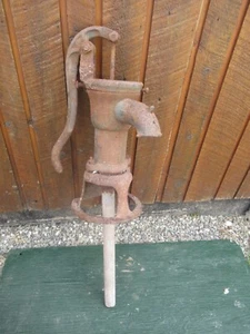 GREAT OLD Cast Iron Hand WATER PUMP Heavy Large GREAT for DECORATION - Picture 1 of 9