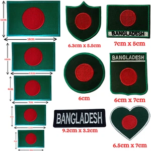 Bandera internacional del país de Bangladesh parche bordado coser - Imagen 1 de 12