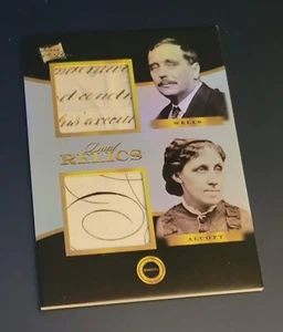 2024 STÜCKE DER VERGANGENHEIT 1800er Jahre handgeschrieben RELIQUIE H.G. WELLS LOUISA ALCOTT - Bild 1 von 2
