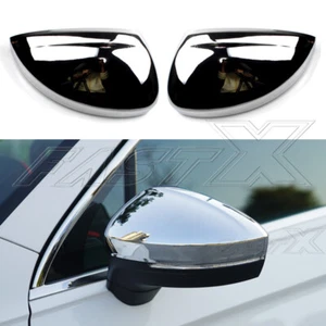 Chrome Rearview Door Wing Mirror Cover Trim Accessories For VW Tiguan 2016-2020 - Picture 1 of 6