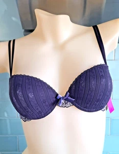 Passionata Passio Purple/Lilac Striped Preformed T Shirt Bra 36B - Picture 1 of 15