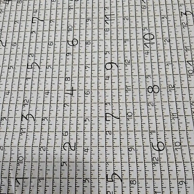 31" She Who Sews J Wecker Frisch Quilting Treasures Ecru Tape Measure Print - Image 1 of 4