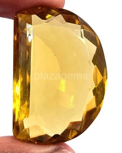 128.60 CT FANCY CUT NATURAL YELLOW CITRINE EGL TRANSPARENT LOOSE GEMSTONE 5JRV - Picture 1 of 7