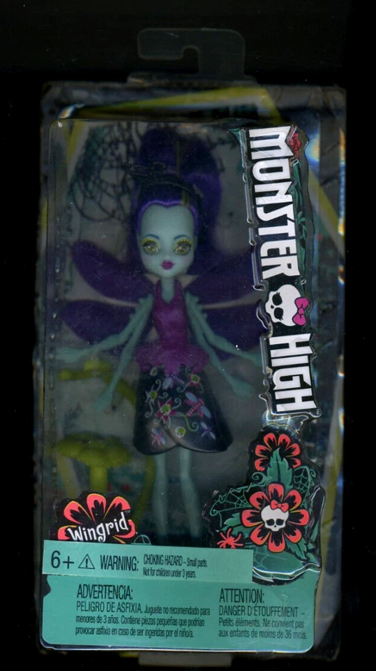 Monster High FCV48 Garden Ghouls Winged Critters Wingrid Doll Blue Dragonfly HTF