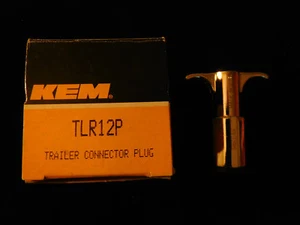 { NOS KEM Trailer Connector Plug TLR12P  - Picture 1 of 3