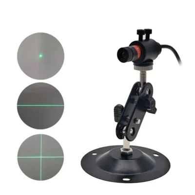 USB 5mW Grün Laser Modul mit Positionierer Halter Fokussierbar Punkt/Linie/Kreuz - Bild 1 von 4