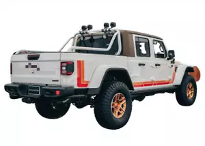 Graphic Car Sticker Side Decal For Jeep Gladiator JT Scrambler Racing Stripes - Picture 1 of 6