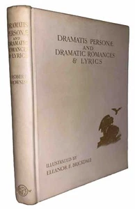 1 of 260, 1909, ROBERT BROWNING, DRAMATIS PERSONAE & ROMANCES, BRICKDALE, VELLUM - Picture 1 of 12