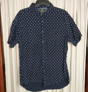 San Francisco Work Shirts XL Mens Short Sleeve Slim Fit Seahorse Pattern - Picture 1 of 8