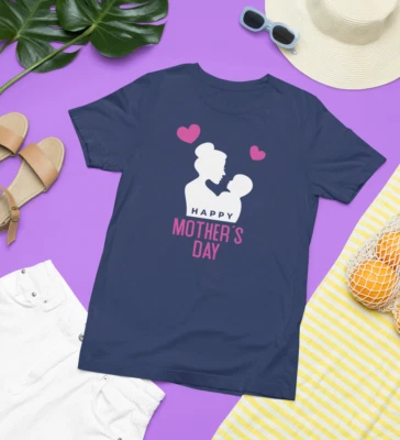 Happy Mother's Day T-shirt Family Events 2024 kids Mummy Celebration Gifts - Image 1 of 4