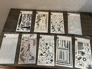 Basic Grey Rub On Transfers Lot Of 9 Pkgs New Scrapbooking Crafting - Picture 1 of 12