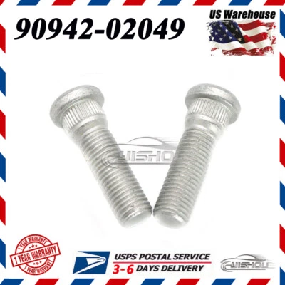 New Wheel Lug Stud For Toyota 4Runner Scion tC Lexus GX460 GX470 90942-02049 US - Image 1 of 4