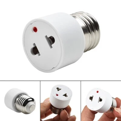 E27 To US/EU Screw Socket Lamp Light Holder Bulb Convert To Power Female Outlet - Image 1 of 4