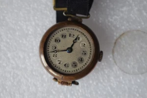 Rare 1922 Ladies Vintage 9ct 375 Rose Gold Manual Wind Watch Weight 15.5g - Picture 1 of 14