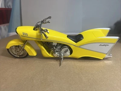 Arlen Ness Ness-Stalgia Custom Diecast Motorcycle Yellow - Image 1 of 4