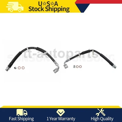 Línea de manguera de freno delantero Sunsong de 2 piezas para Jeep Liberty 2008 2009 2010 2011 2012 Foto 1 de 4