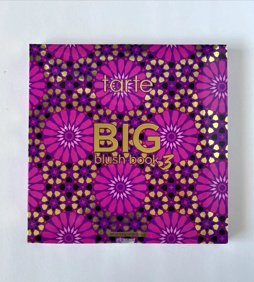 TARTE-Big Blush Book 3 Eight (1) Blush Compacts One (1) Missing. NEW In Box - Image 1 of 4