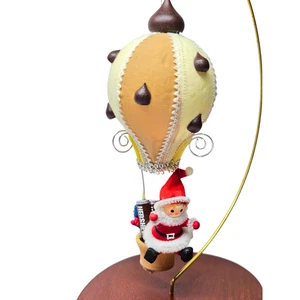 Vintage 1982 Kurt Adler Santa Hershey Kisses Hot Air Balloon Ornament - Picture 1 of 7