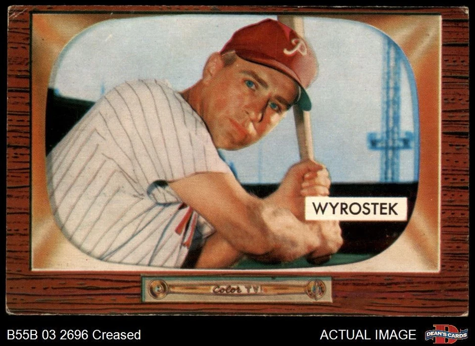 1955 Bowman #237 John Wyrostek Phillies 3 - VG - Image 1 of 1