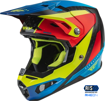 Casco de motocicleta Fly Racing Formula carbono alta visibilidad/azul/rojo talla XS - 73-4433XS Foto 1 de 4