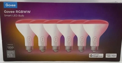 Govee H6010 Smart LED Light Bulbs Pack of 6 New Open Box - Image 1 of 2