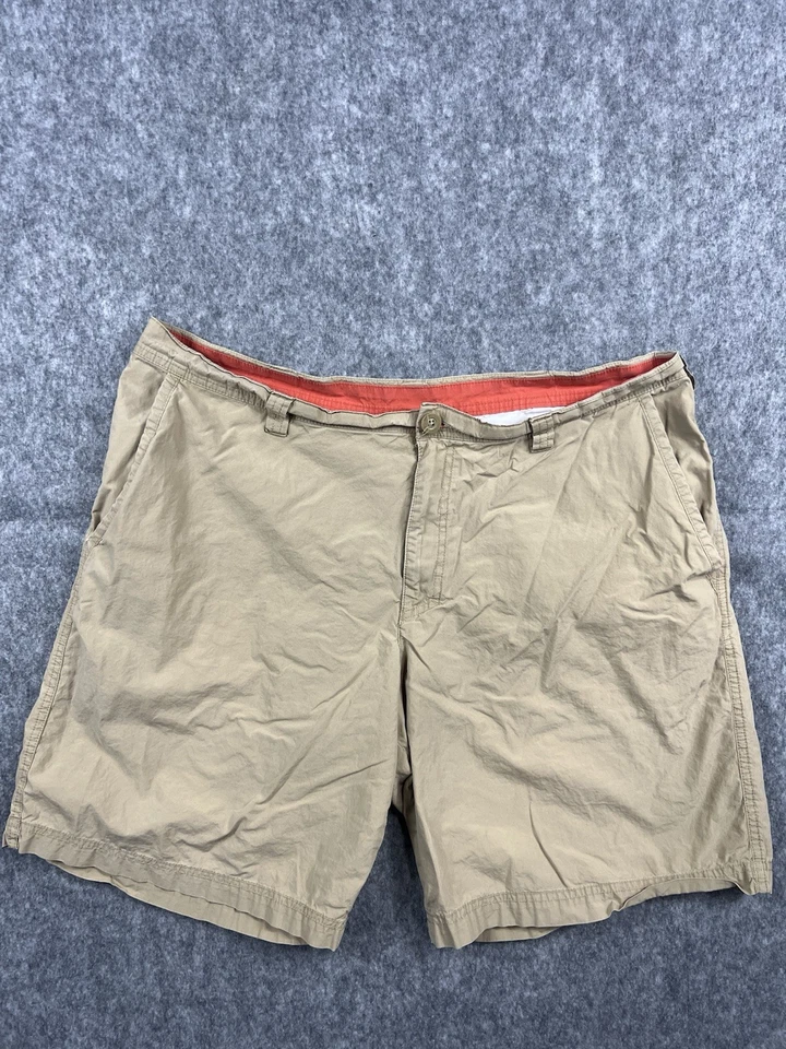 Columbia Men's Flat Front Khaki Shorts Outdoors/Workwear/Utility Comfort Size 40 - Image 1 of 4