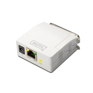 DIGITUS Fast Ethernet Druckerserver inkl Netzteil Parallel Print Server 1 Port - Bild 1 von 4
