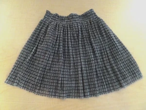ZARA ‘Kids’ ~ Dark Brown & Tan ~ Micro-Pleated , Lined, Pull-on Skirt ~ Size = 7 - Picture 1 of 9