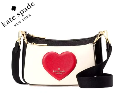 KATE SPADE DUET PUFFY HEART CROSSBODY 2 PIECE SET KK263 NWT $369 NWT🎀NEW - Image 1 of 4