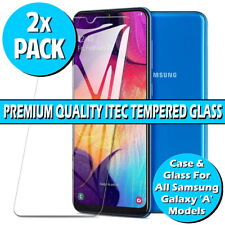Gorilla Glass Screen Protector For Samsung Galaxy A10 A20/E A40 A50 A70 Gel Case