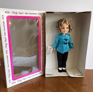 Vintage Ideal 12" Shirley Temple Doll Blue Asian Clothing Box 1982 Sleep Eyes - Picture 1 of 11