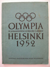 Generalanzeiger der Stadt Wuppertal Sammelalbum "Olympia Helsinki 1952" komplett