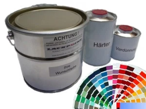 7 Liter Set 2K Autolack RAL Wunschfarbe Seidenmatt Seidenglanz Trendlack UNI ! - Bild 1 von 1