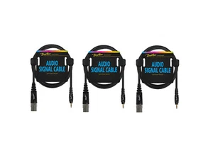Audiokabel 0,75 Meter XLR male auf 3.5mm Stereoklinke AC-286-075 schwarz 3 Stück - Bild 1 von 2