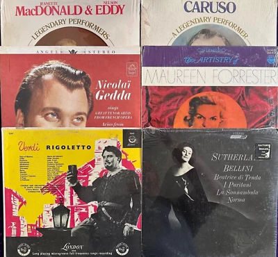 6x Sealed LOT of OPERA Sutherland Caruso Wunderlich Gedda Forrester + MORE 6LP - Image 1 of 4