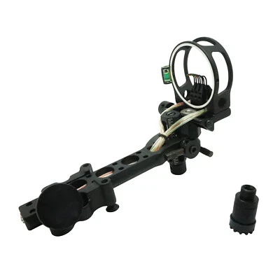 Safari Choice Archery 7-Pin 0.019" Bow Sight w/ Detachable Bracket, Black