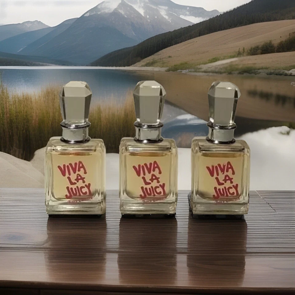 3 miniaturas de PERFUME/PERFUME Juicy Couture VIVA LA JUICY de 0,17 oz/5 ml cada una Foto 1 de 1