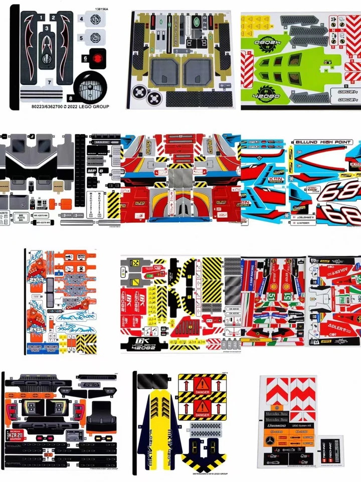 LEGO Technic Sticker Sheets – Choose Your Set | Brand New, Unused Decals - Image 1 of 1